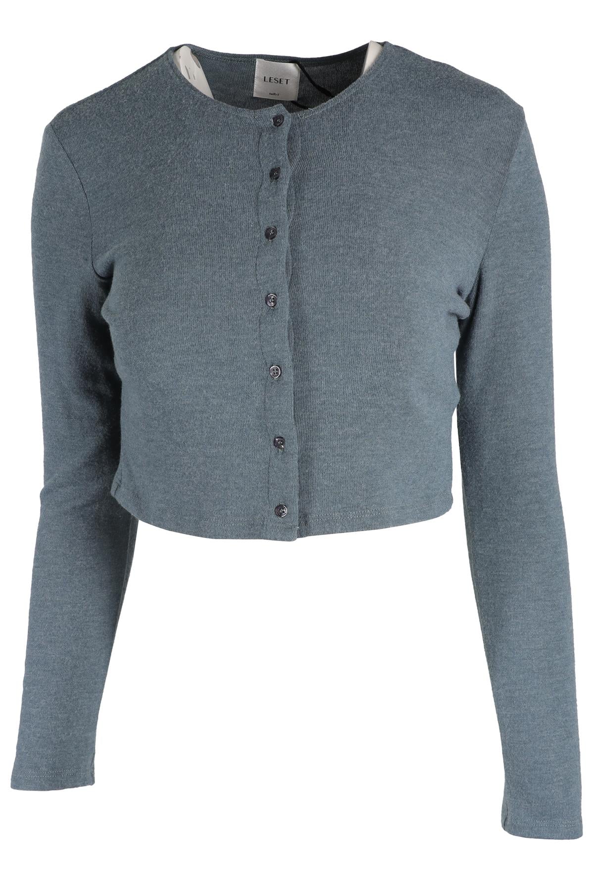 LESET BLUE KNIT CARDIGAN SMALL