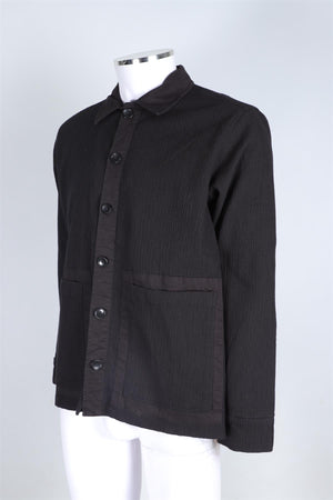 PERCIVAL BLACK MEN'S COTTON JACKET MEDIUM