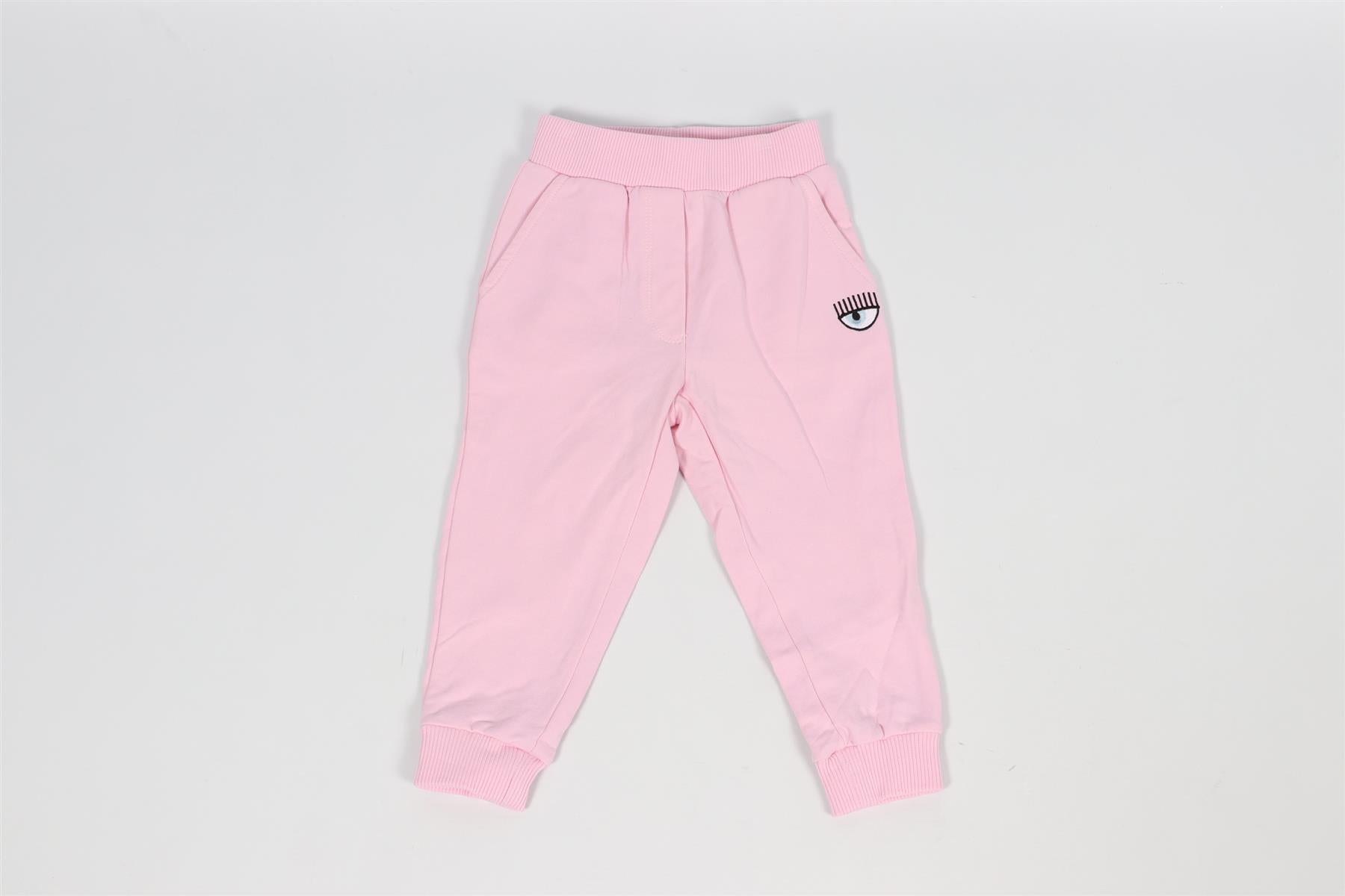 CHIARA FERRAGNI PINK BABY GIRLS SWEATSHIRT AND PANTS SET 18 MONTHS