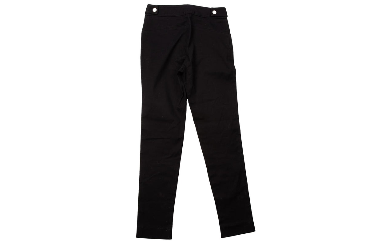 GUCCI BLACK VINTAGE WOOL STRAIGHT LEG PANTS IT 38 UK 6