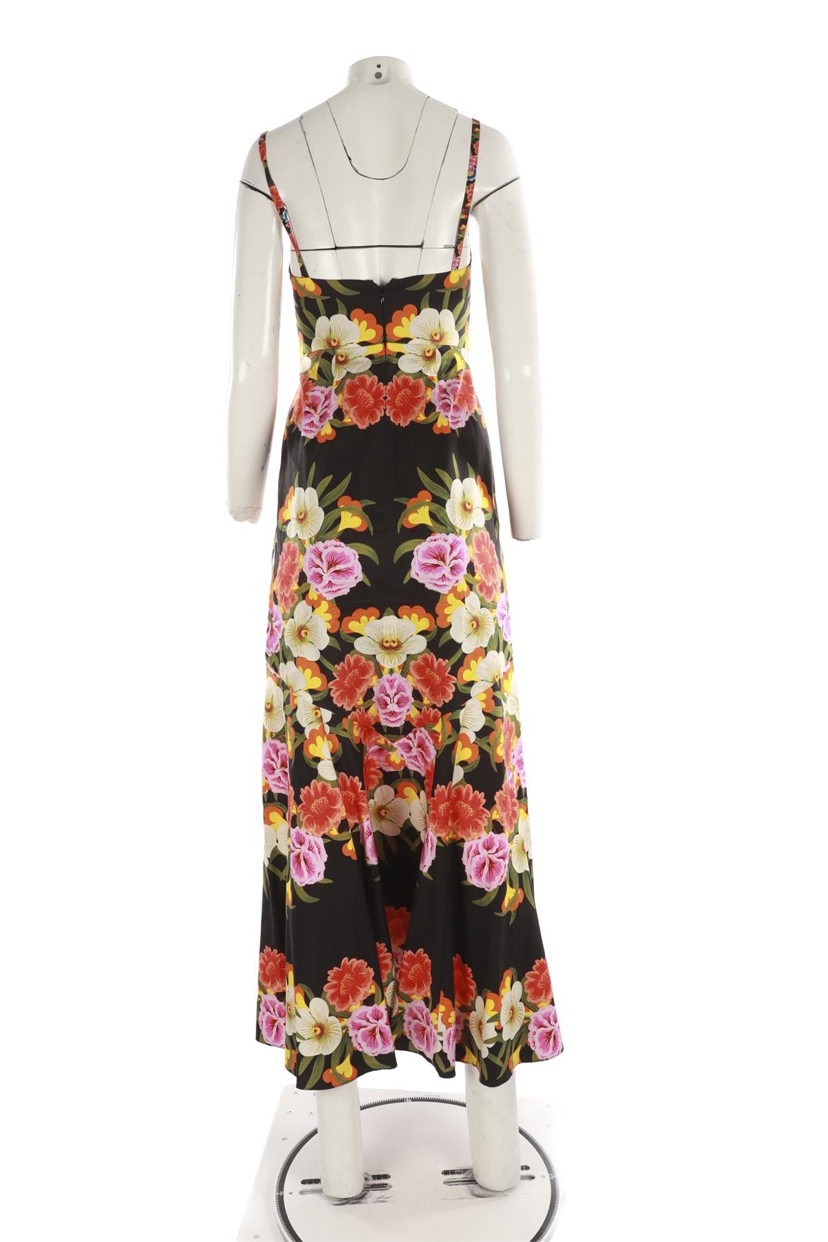 BORGO DE NOR MULTI COTTON MAXI DRESS UK 6