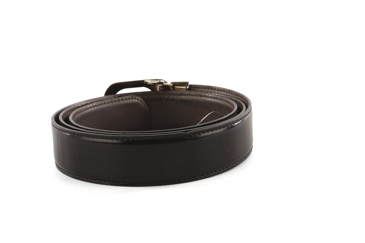 GUCCI BLACK MEN'S LEATHER BELT