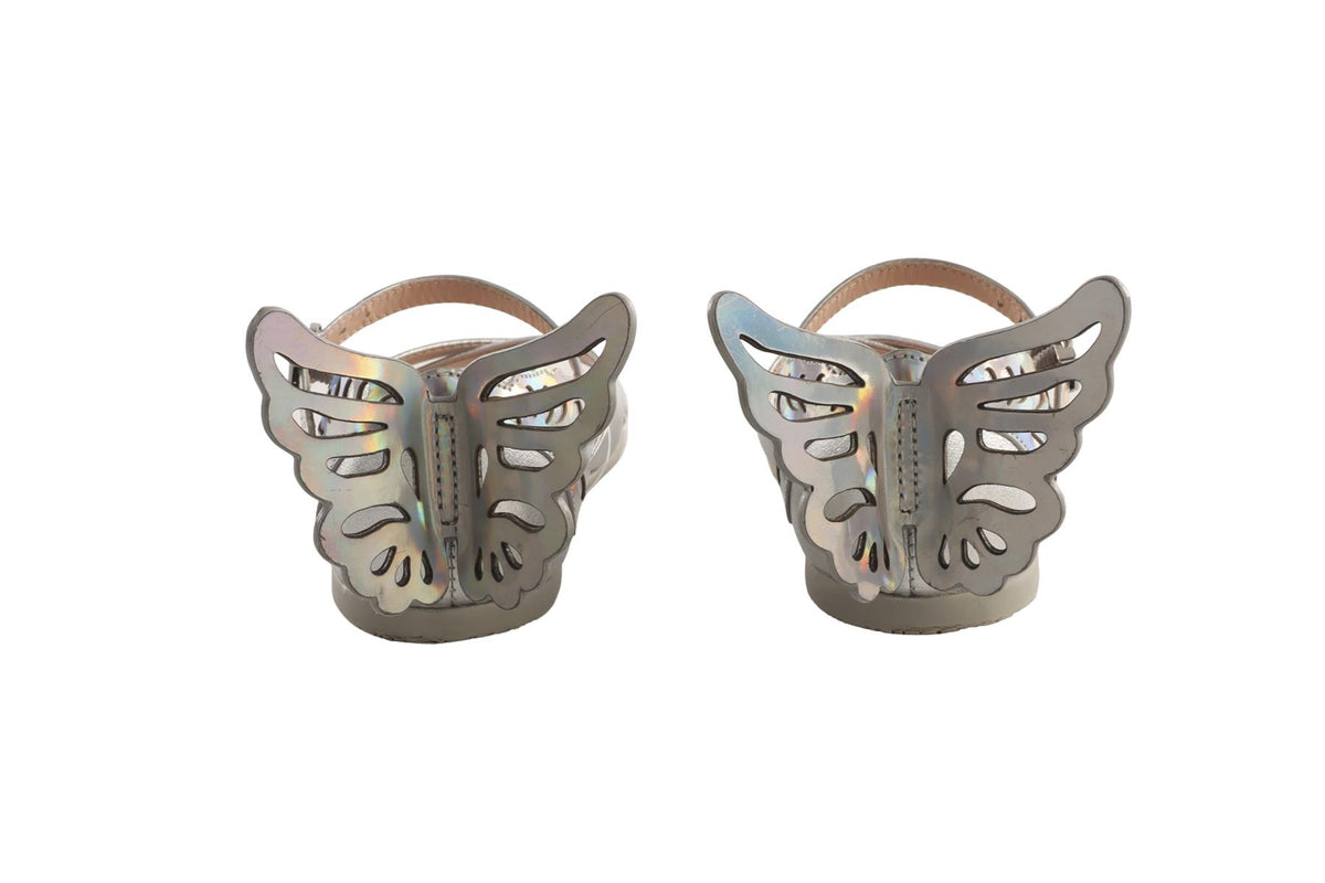 SOPHIA WEBSTER SILVER KIDS GIRLS SANDALS EU 28 UK 10 US 11