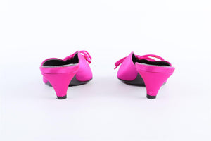 BALENCIAGA PINK SATIN MULES EU 38 UK 5 US 8