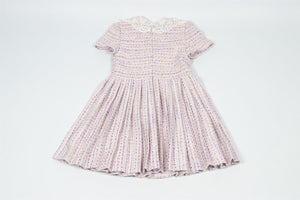 SELF-PORTRAIT LILAC KIDS GIRLS TWEED DRESS 10-12 YEARS