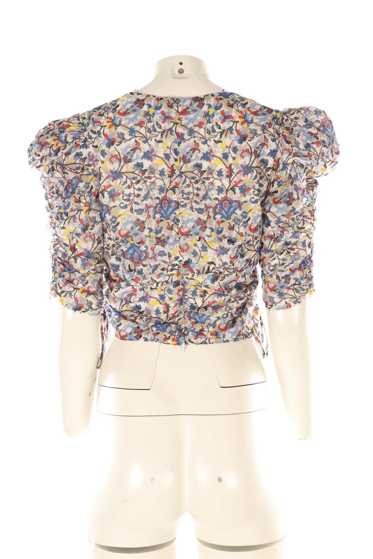 ISABEL MARANT ÉTOILE MULTI COTTON TOP FR 40 UK 12