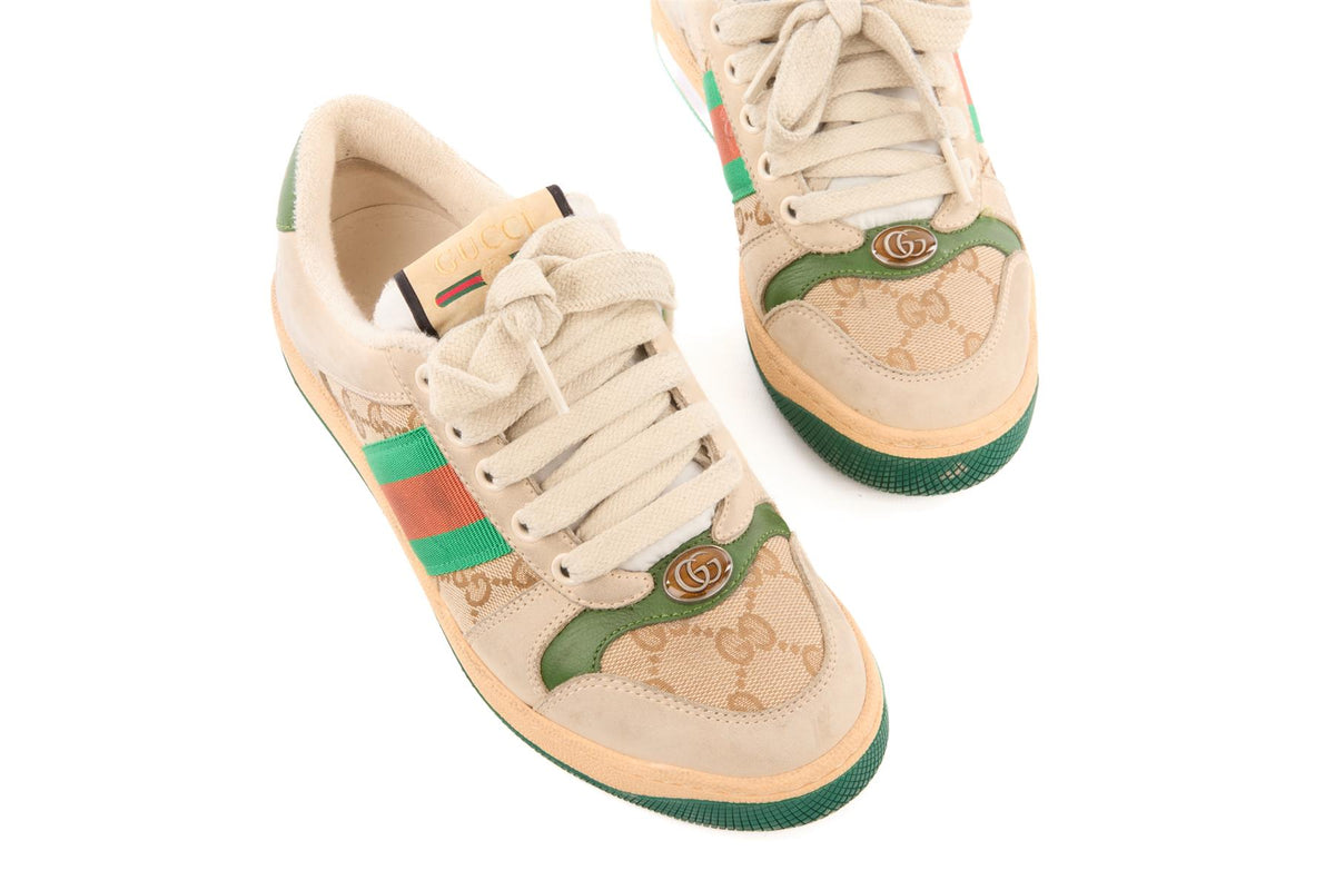 GUCCI ECRU KIDS BOYS SNEAKERS EU 34.5 UK 2.5 US 3.5