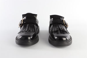 TOD'S BLACK LEATHER BROGUES EU 40 UK 7 US 10