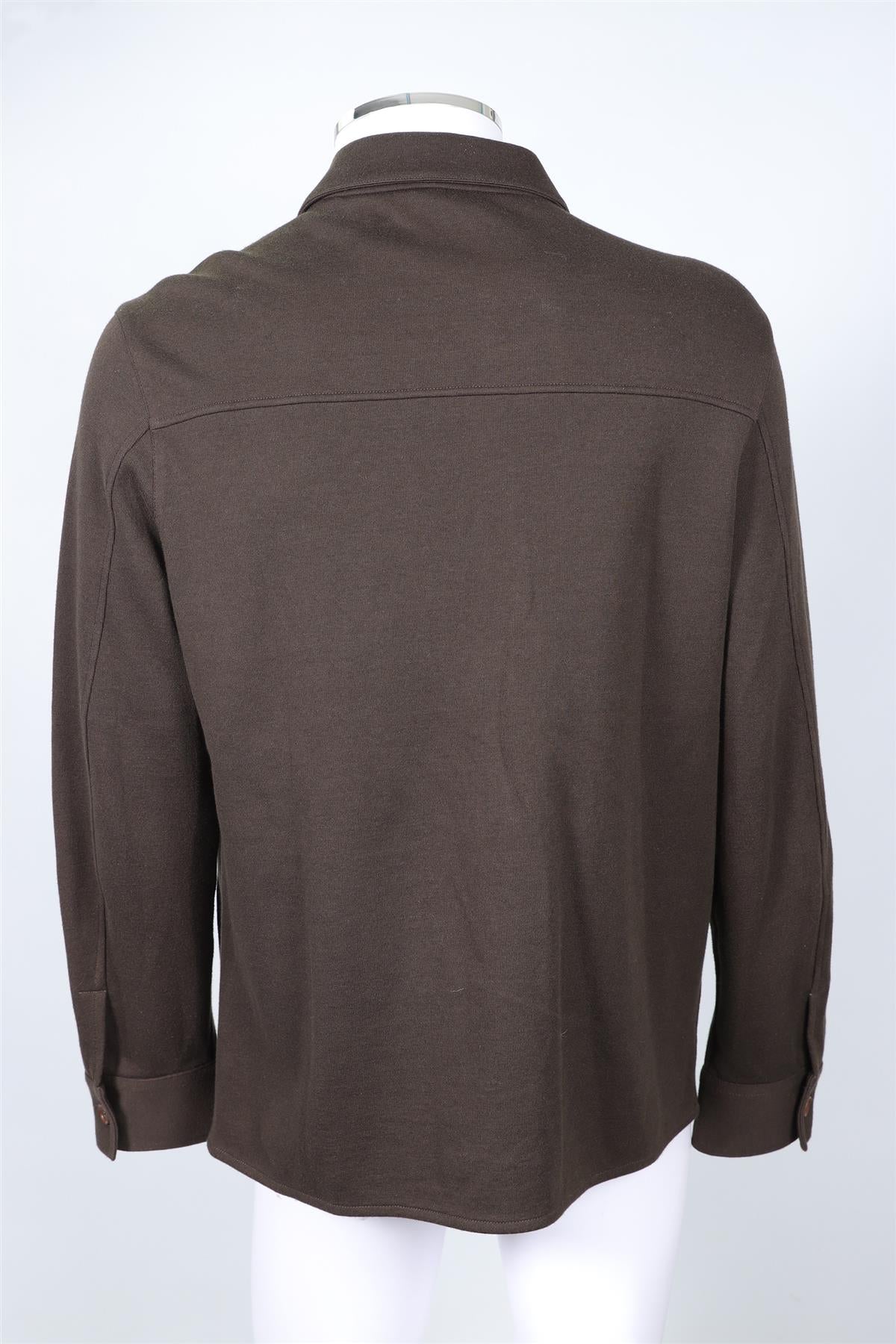 LORO PIANA GREEN MEN'S COTTON JACKET XXLARGE