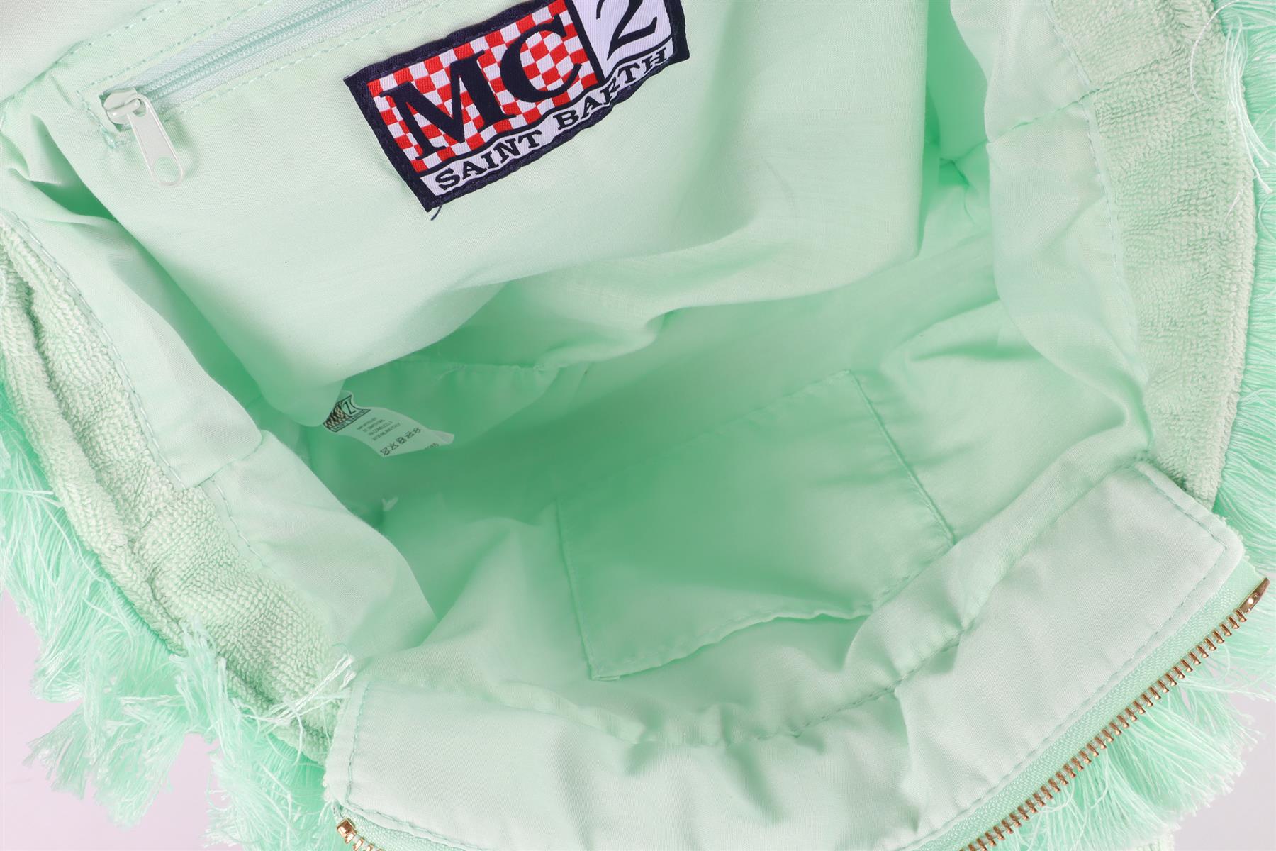 MC2 SAINT BARTH GREEN COTTON TOTE BAG