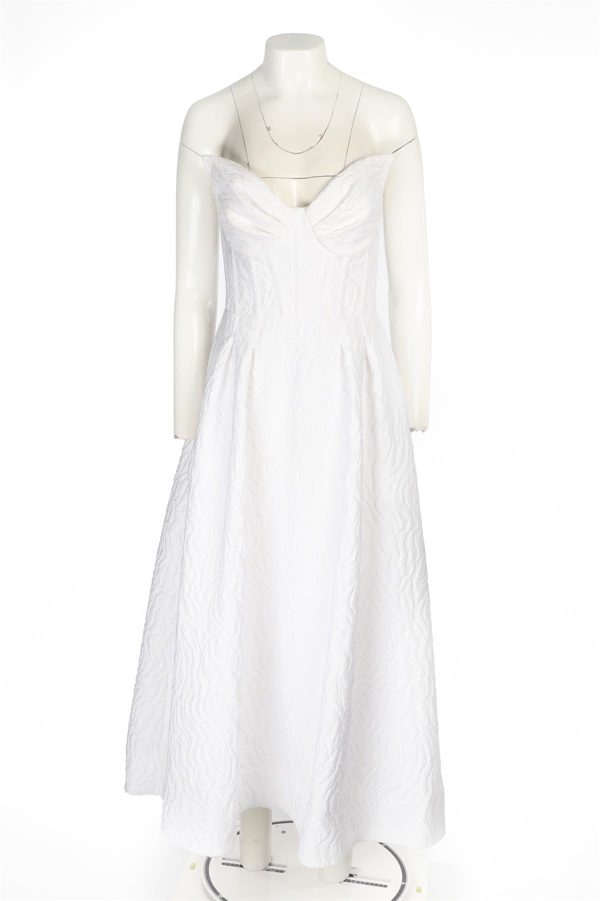 REBECCA VALLANCE WHITE MAXI DRESS UK 8