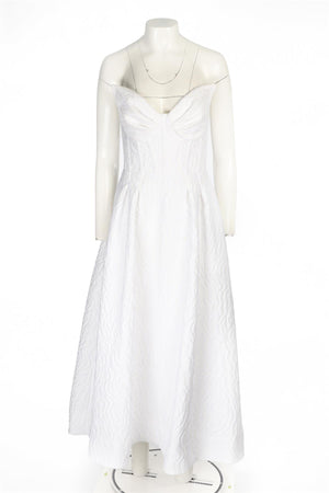 REBECCA VALLANCE WHITE MAXI DRESS UK 8