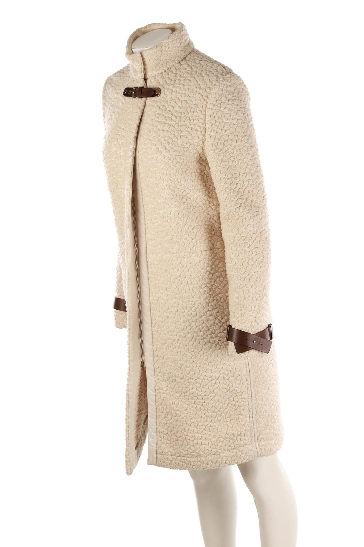 CHLOÉ CREAM WOOL COAT FR 38 UK 10
