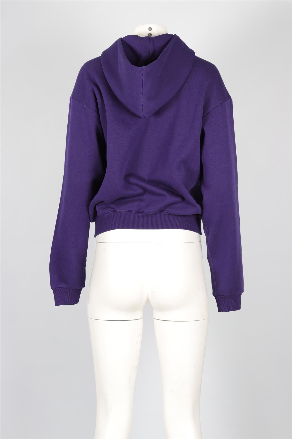 SKIMS PURPLE COTTON HOODIE MEDIUM