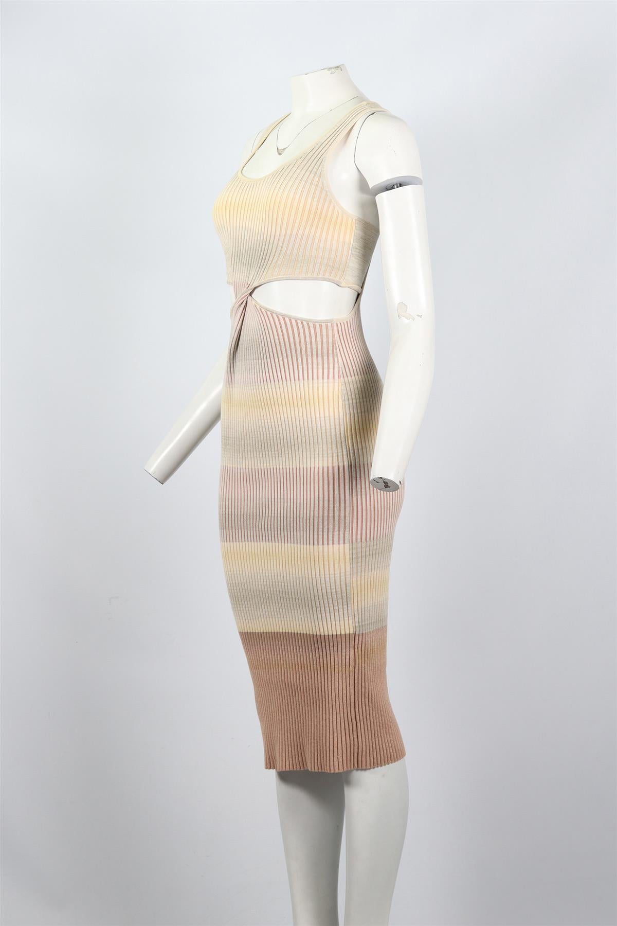 JONATHAN SIMKHAI COTTON BLEND MIDI DRESS SMALL