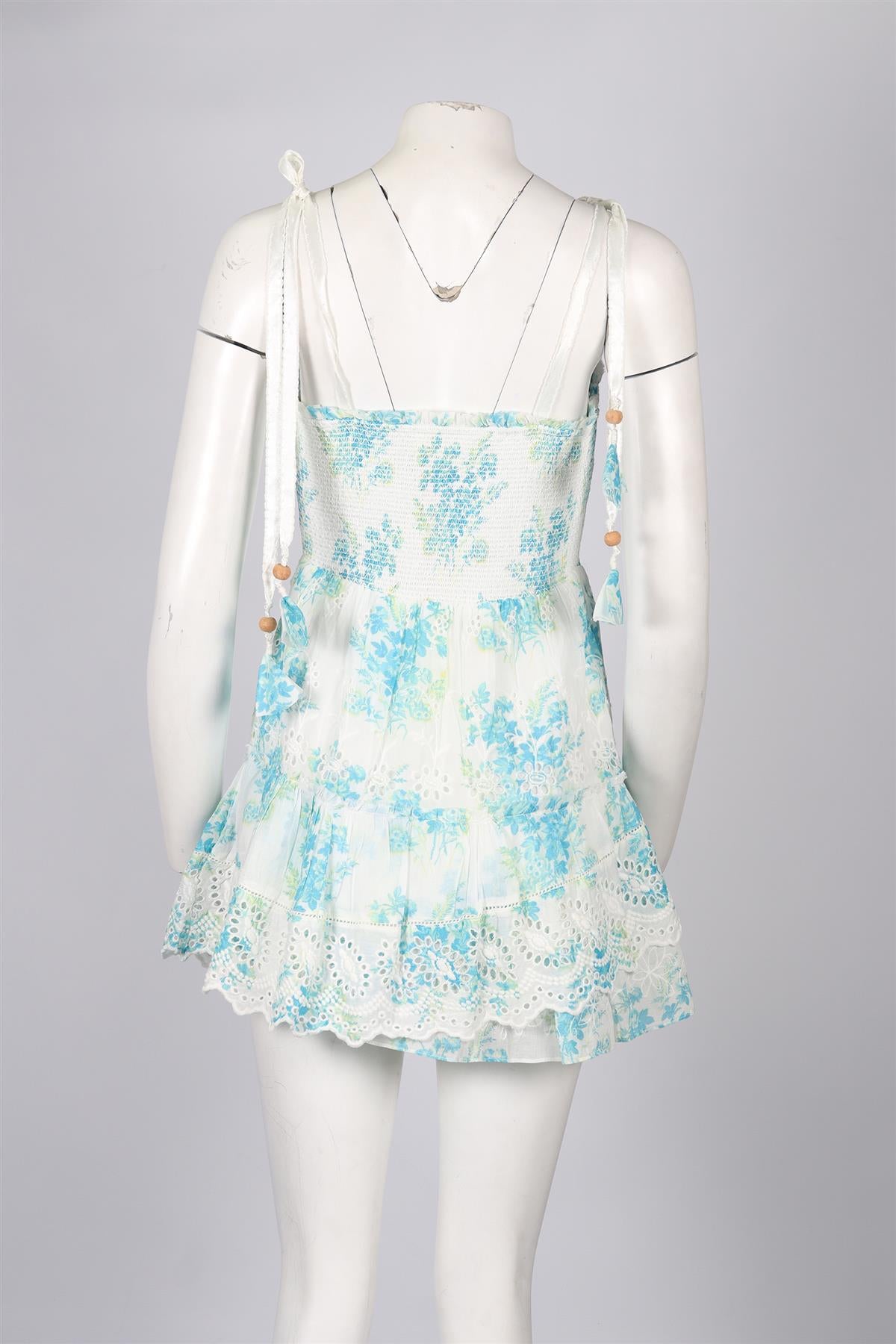LOVESHACKFANCY COTTON MINI DRESS MEDIUM