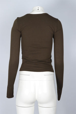 ETERNE GREEN COTTON TOP XSMALL