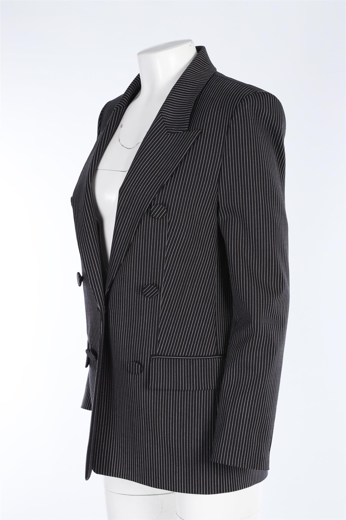 ALEXANDER WANG BLACK WOVEN BLAZER US 4 UK 8