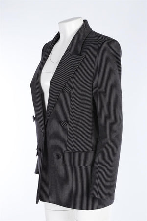 ALEXANDER WANG BLACK WOVEN BLAZER US 4 UK 8