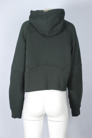 LULULEMON GREEN COTTON HOODIE MEDIUM/LARGE