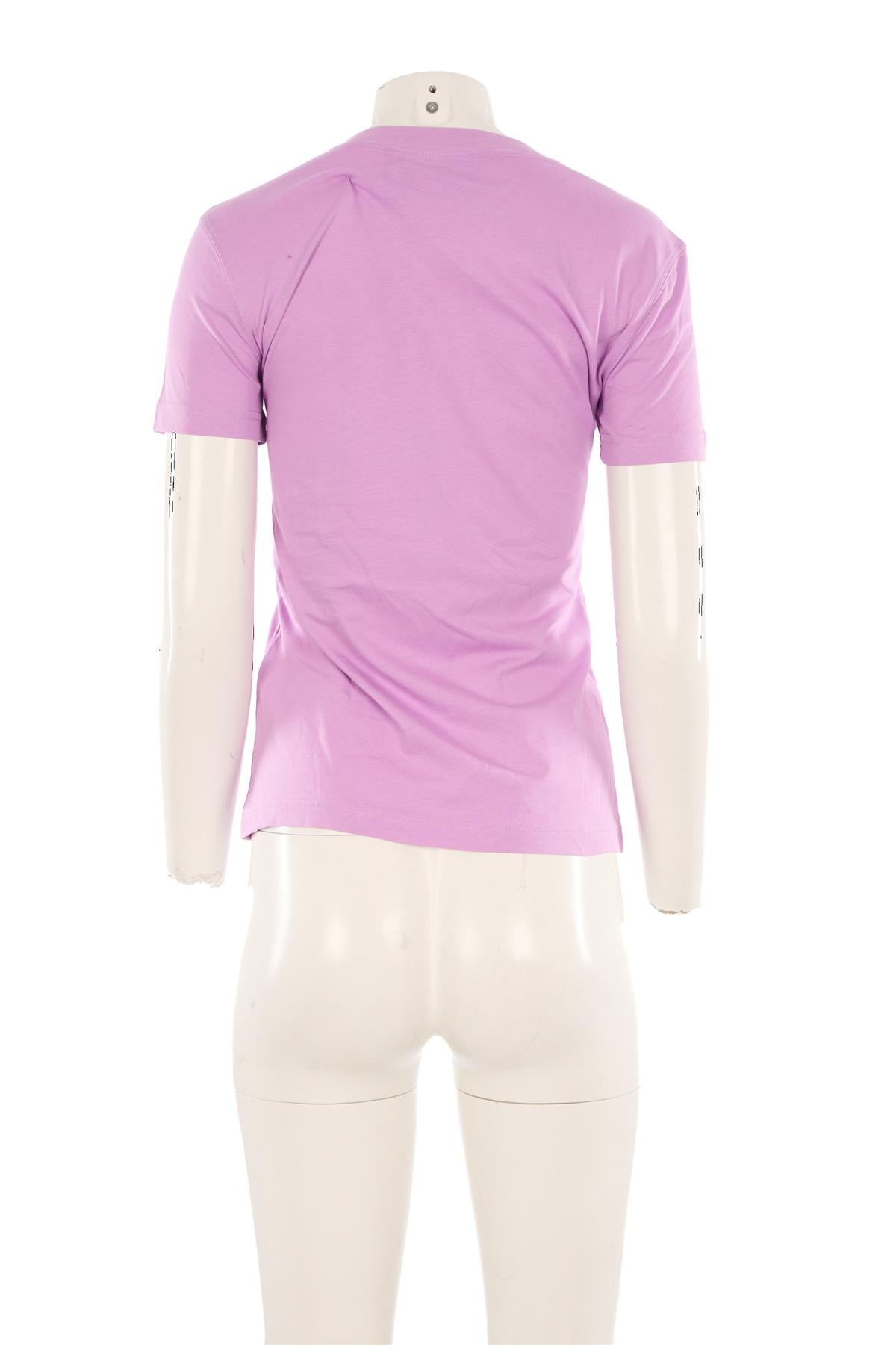 VERSACE JEANS COUTURE PURPLE COTTON T-SHIRT MEDIUM