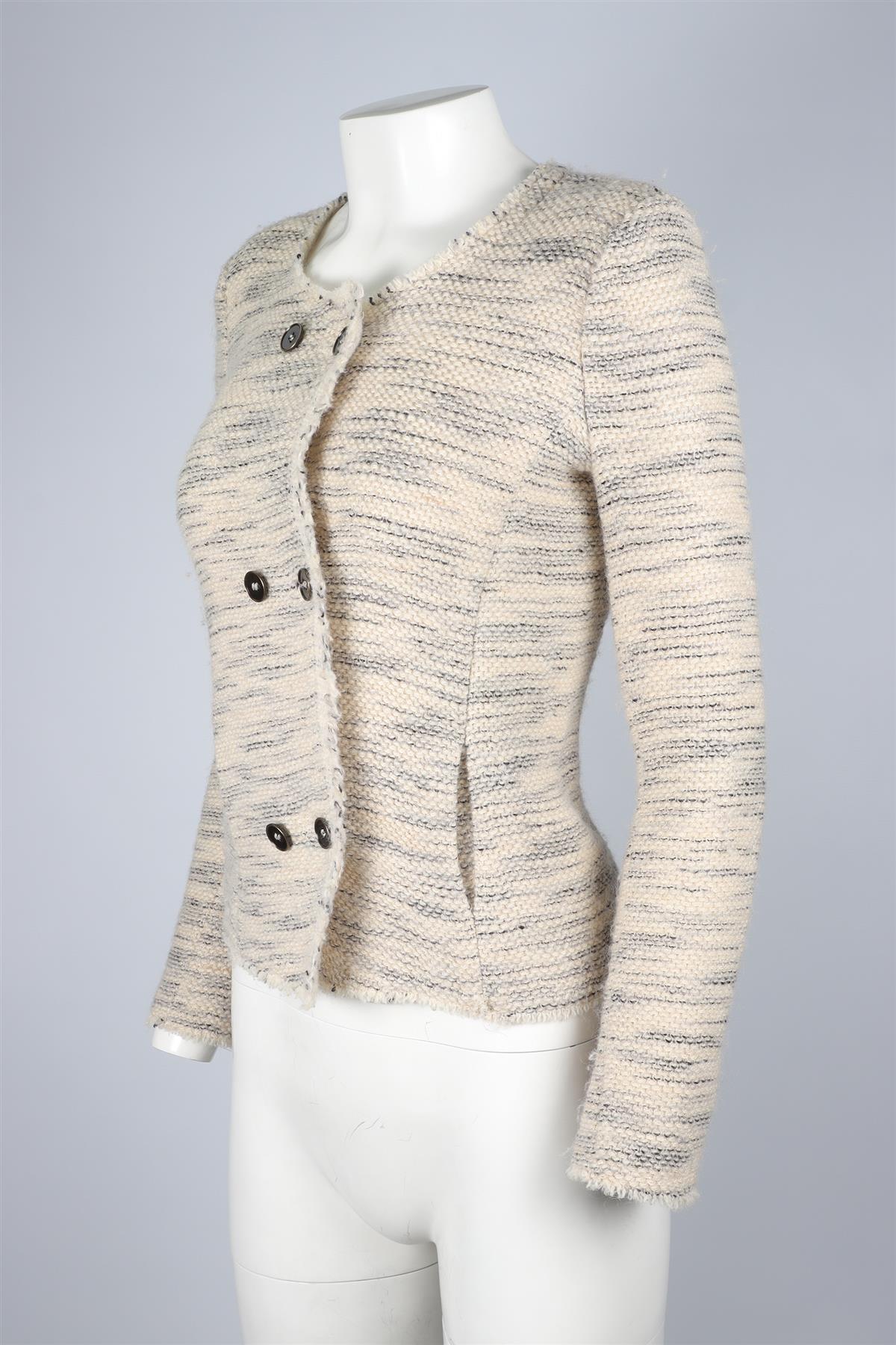 ISABEL MARANT CREAM WOOL JACKET FR 36 UK 8