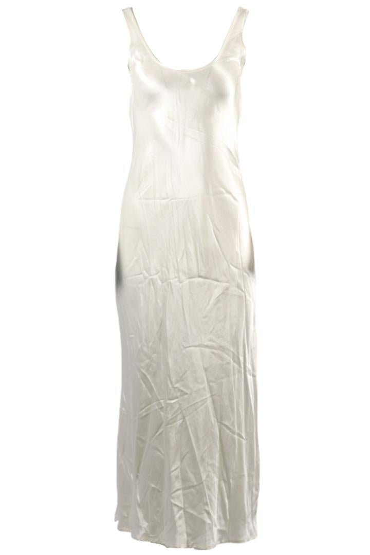 ENZA COSTA SATIN MAXI DRESS US 0 UK 4