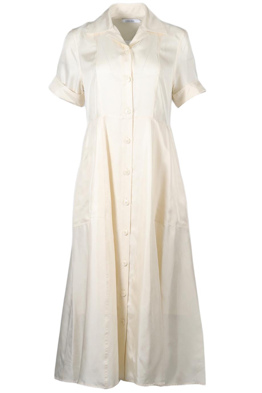 CALVIN KLEIN SILK MAXI DRESS IT 40 UK 8