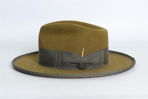 NICK FOUQUET GREEN FELT FEDORA 59 CM
