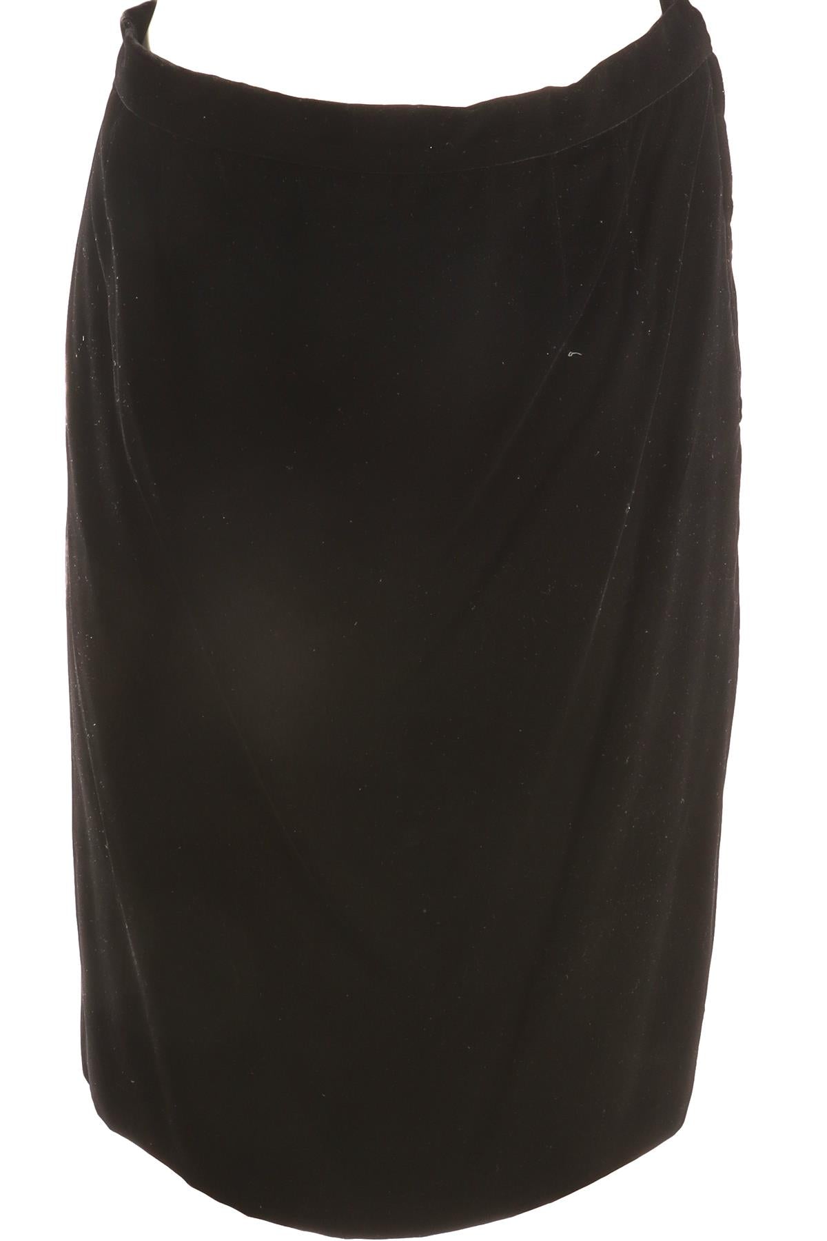 VALENTINO BLACK VINTAGE VELVET MINI SKIRT UK 12