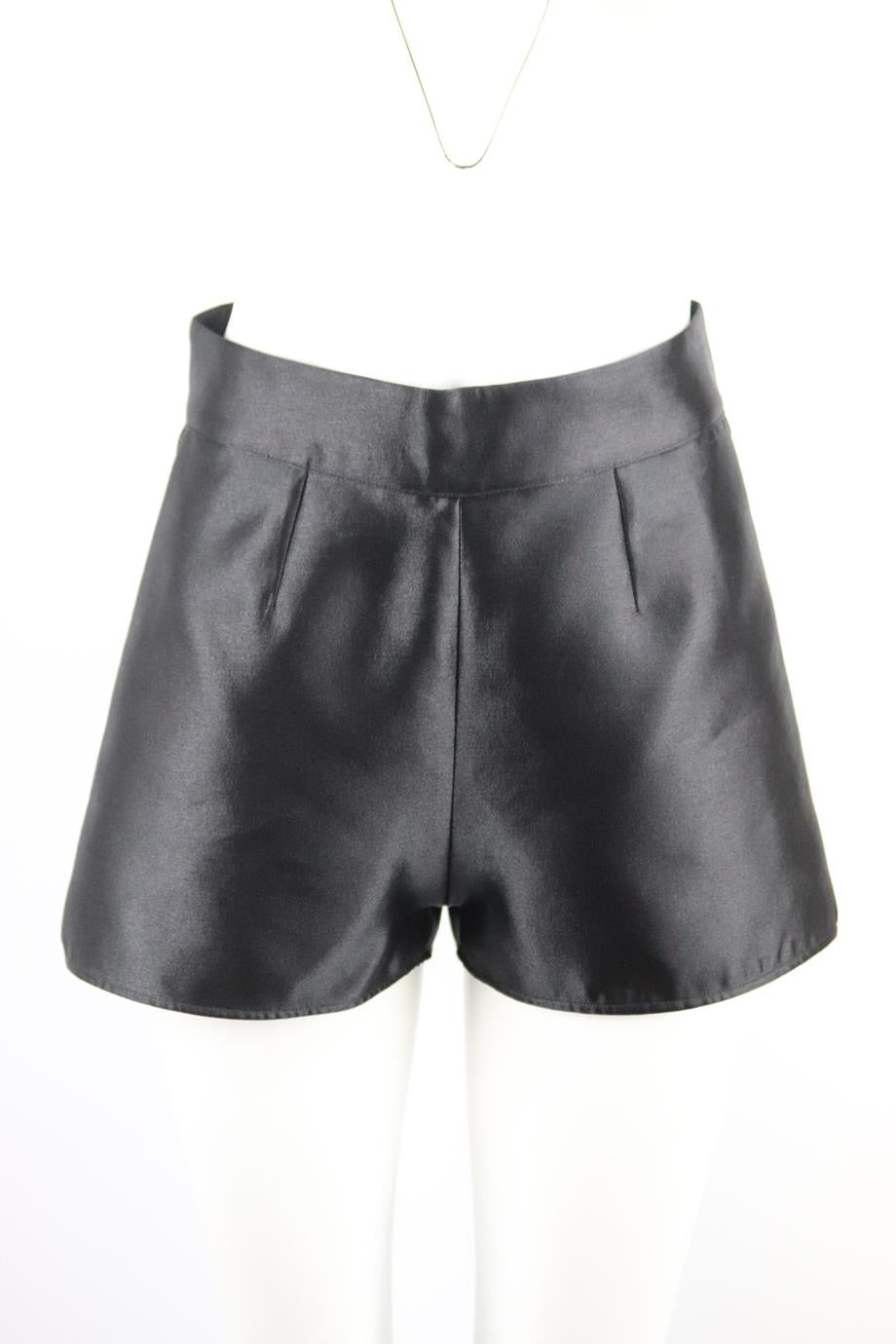 LA PERLA LACE PANELED WOOL BLEND SHORTS IT 40 UK 8