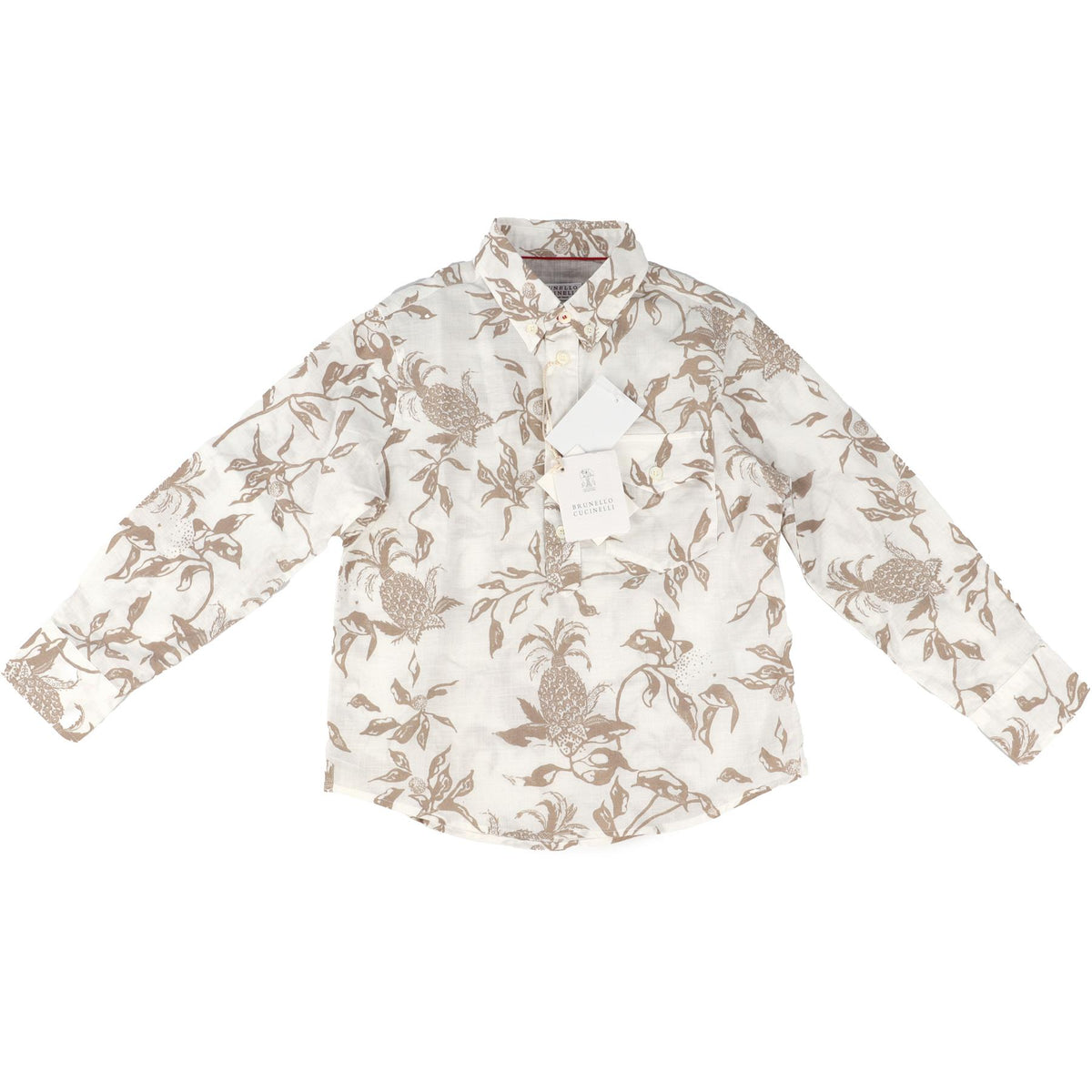 BRUNELLO CUCINELLI WHITE KIDS BOYS SHIRT 6 YEARS