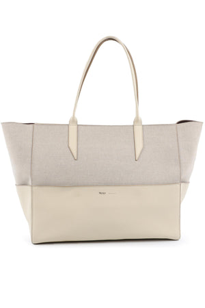 MÉTIER CREAM INCOGNITO SMALL LINEN TOTE BAG