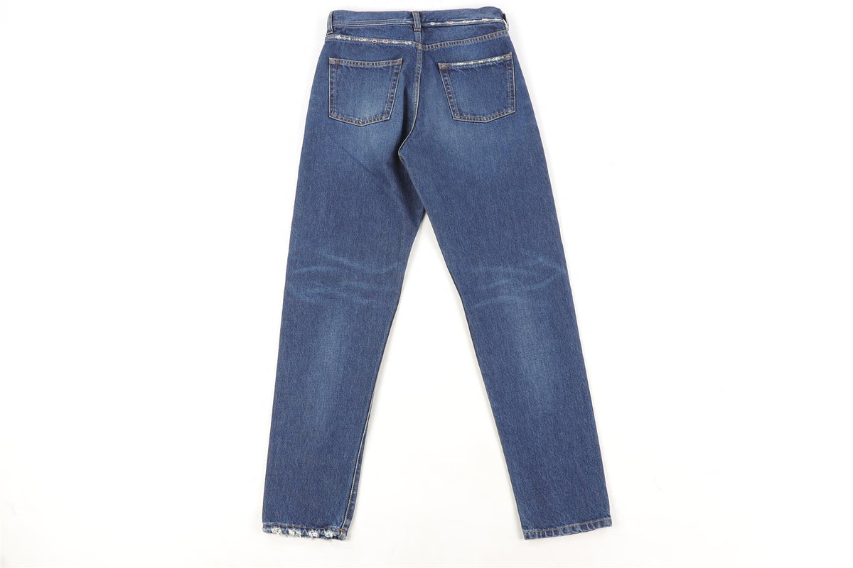 SAINT LAURENT BLUE DENIM STRAIGHT LEG JEANS W27 UK 8/10
