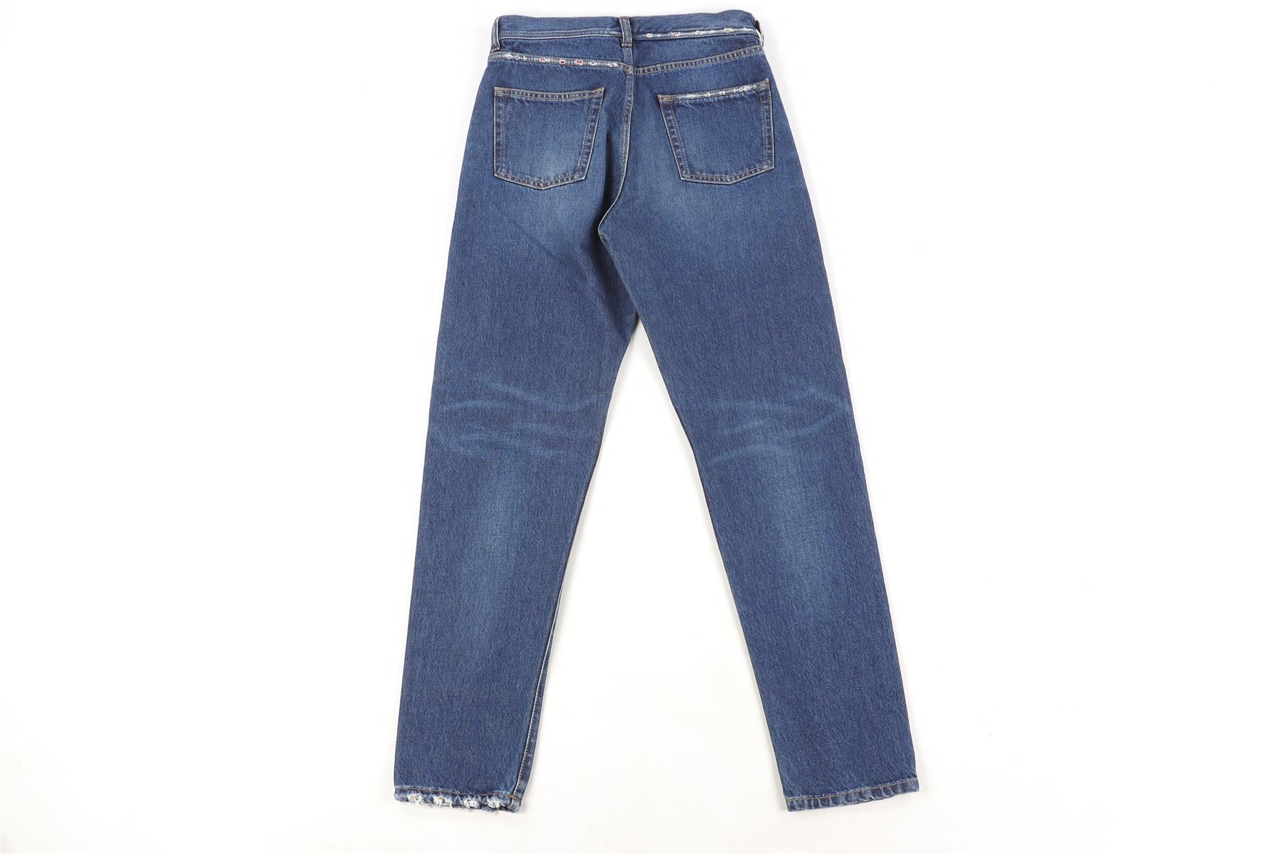SAINT LAURENT BLUE DENIM STRAIGHT LEG JEANS W27 UK 8/10