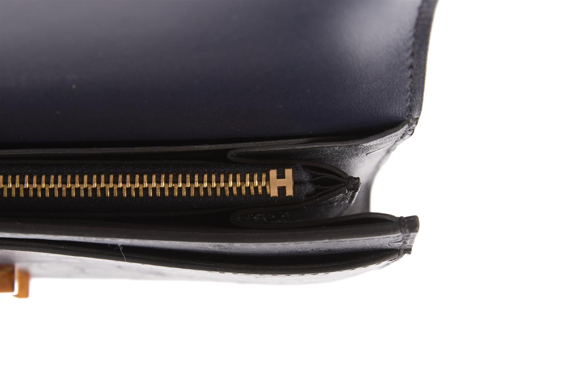 HERMÈS NAVY 2018 CONSTANCE LONG OSTRICH WALLET IN BLEU INDIGO