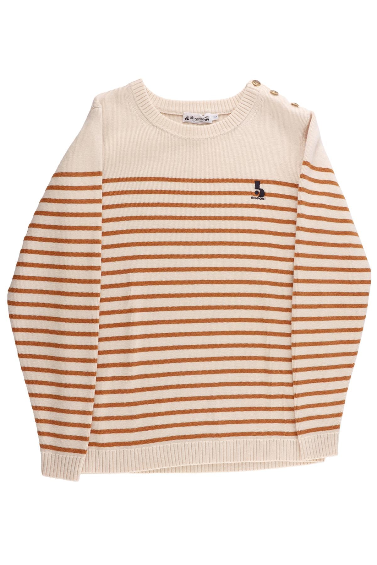 CREAM TEEN BOYS SWEATER