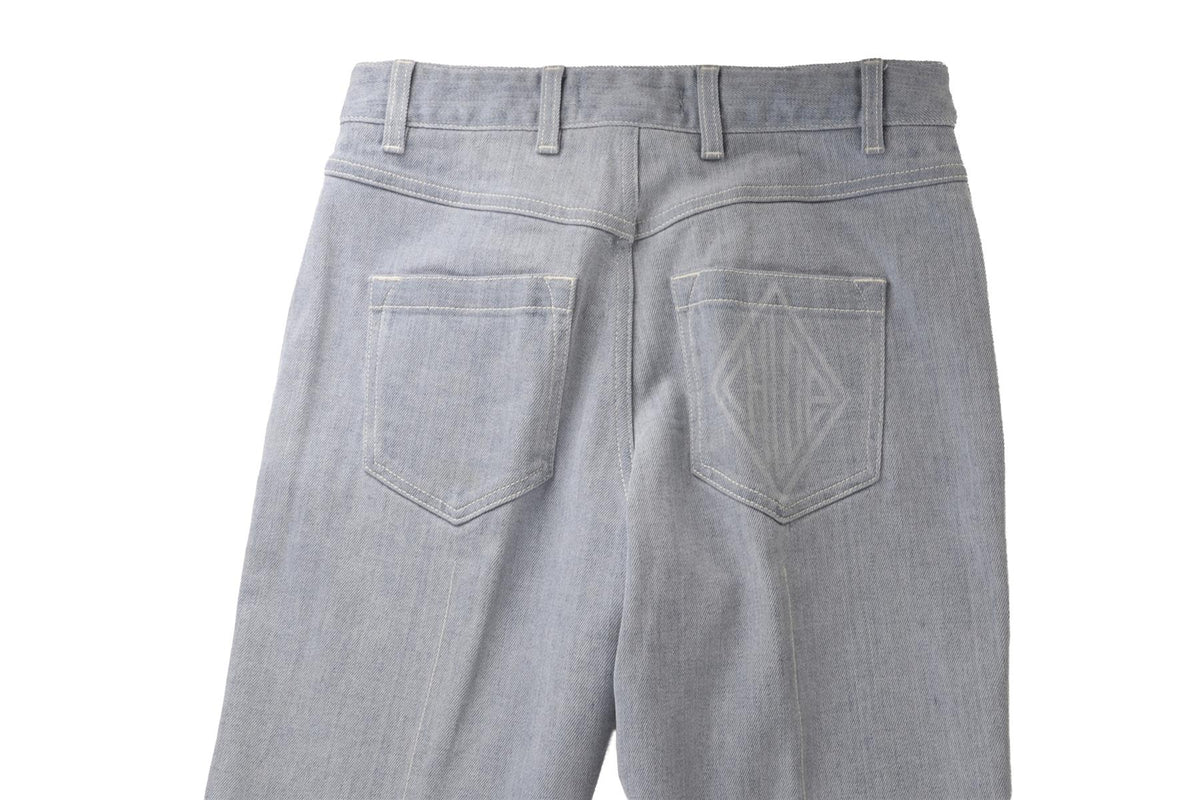 CHLOÉ BLUE HIGH RISE FLARED JEANS FR 38 UK 10