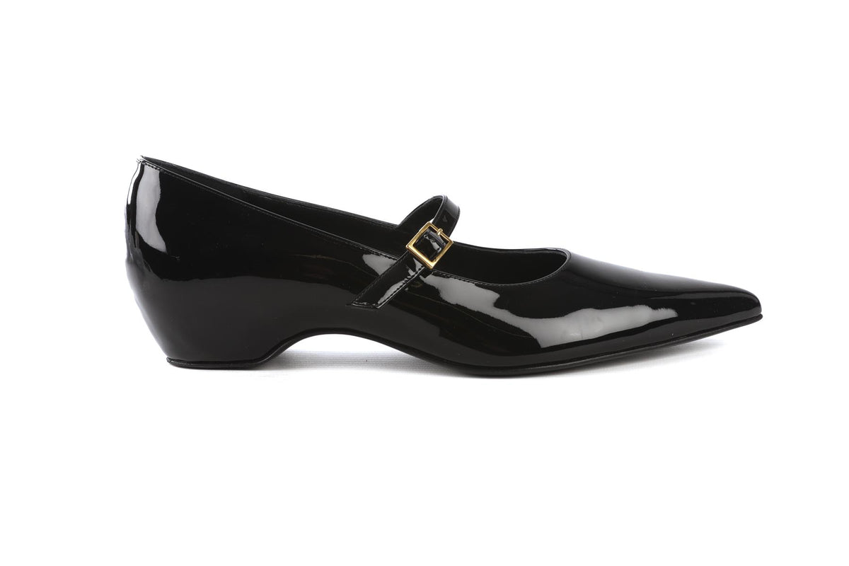 KHAITE BLACK SYBIL PATENT LEATHER PUMPS EU 39 UK 6 US 9