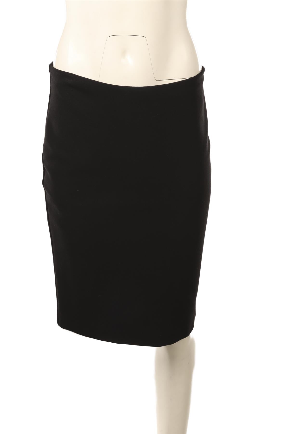 DOLCE & GABBANA BLACK WOOL MINI SKIRT IT 44 UK 12