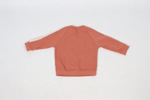 CHLOÉ TERRACOTTA KIDS GIRLS COTTON SWEATSHIRT 18 MONTHS