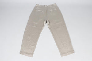 MAIYET GREY SILK STRAIGHT LEG PANTS US 0 UK 4