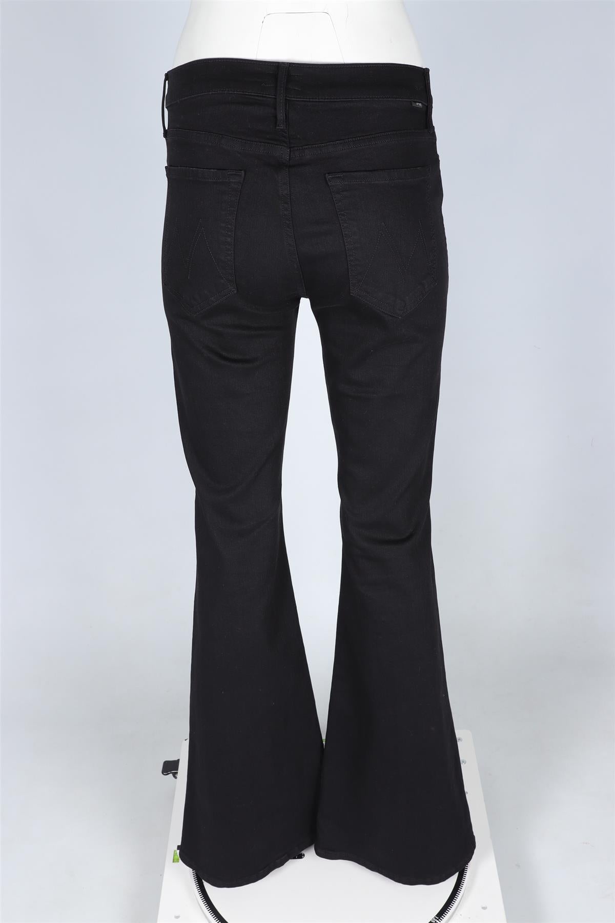 EILEEN FISHER BLACK WOVEN WIDE LEG PANTS MEDIUM