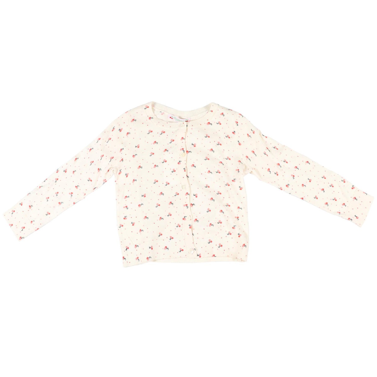 BONPOINT CREAM KIDS GIRLS COTTON CARDIGAN 4 YEARS