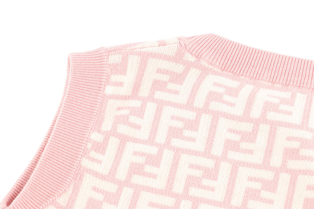 FENDI KIDS GIRLS PINK COTTON TOP 6 YEARS