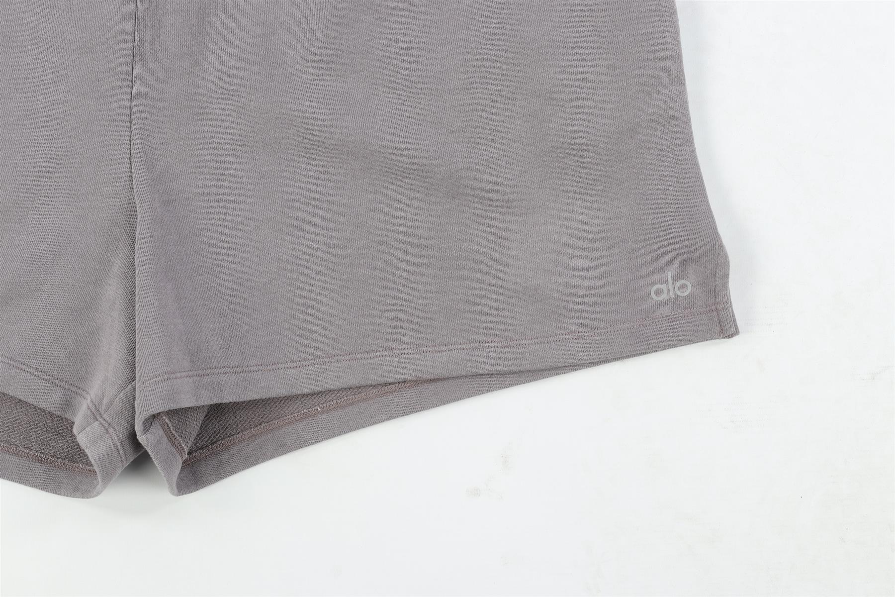 ALO YOGA PURPLE COTTON SHORTS LARGE