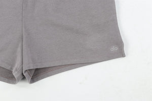 ALO YOGA PURPLE COTTON SHORTS LARGE