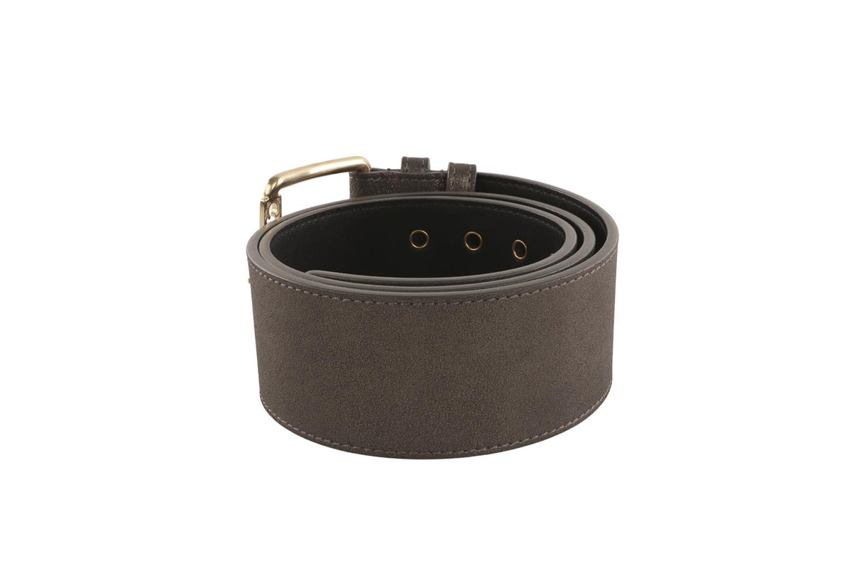 CHANEL GREY 2018 NUBUCK WAIST BELT 80CM