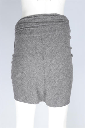 ISABEL MARANT GREY WOOL MINI SKIRT UK 8