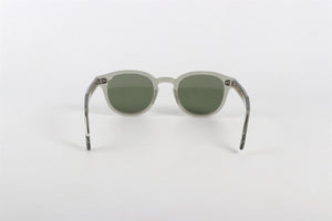 MOSCOT GREEN ROUND FRAME ACETATE SUNGLASSES